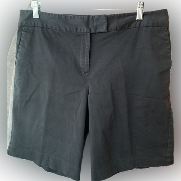 ANN TAYLOR long shorts, black cotton, 14 - Picture 4 of 4